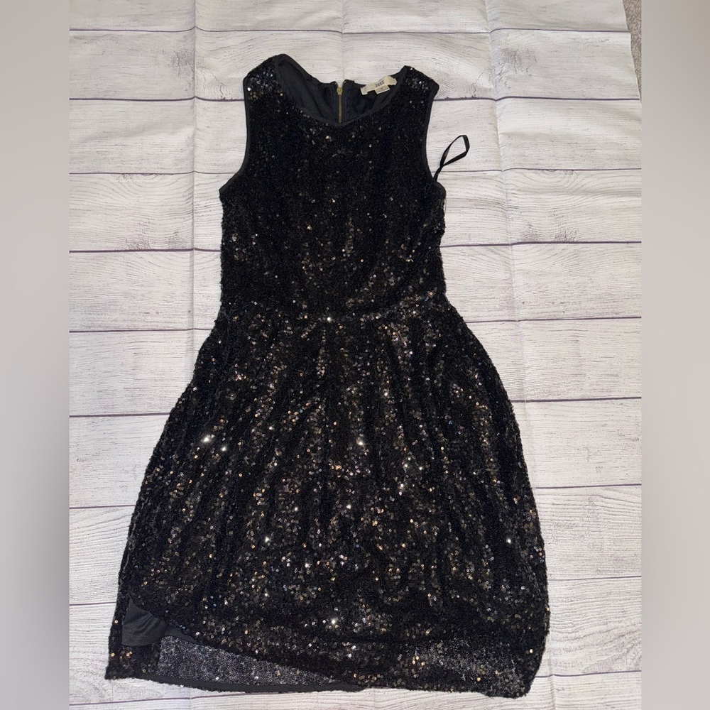 Women's ISSI Black Sequin Mini Dress